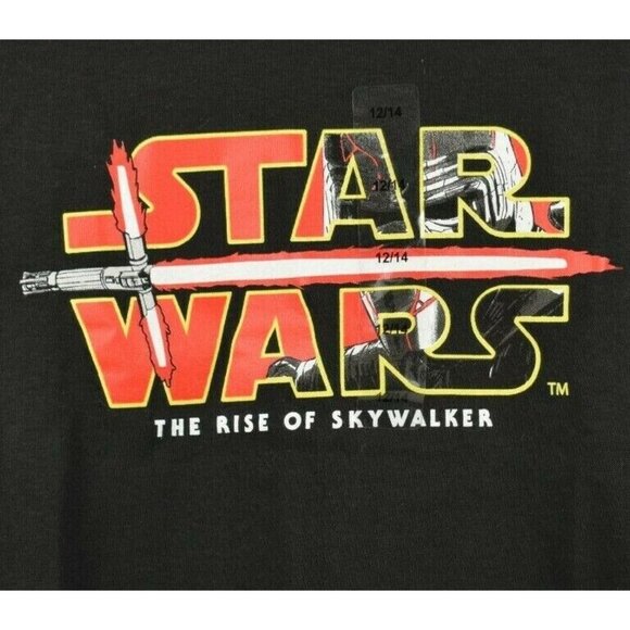 Mad Engine Youth 12 to 14 Star Wars The Rise of Skywalker Black T-Shirt - Picture 2 of 4